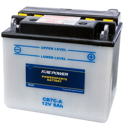 12V Heavy Duty Battery Fire Power CB7C-A Replaces YB7C-A Foto 1 de 2