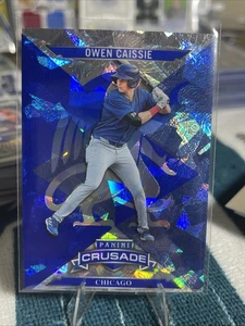 2025 Panini Crusade Baseball - Crusade Blue Owen Caissie #76 Blue Ice Prizm - Picture 1 of 2