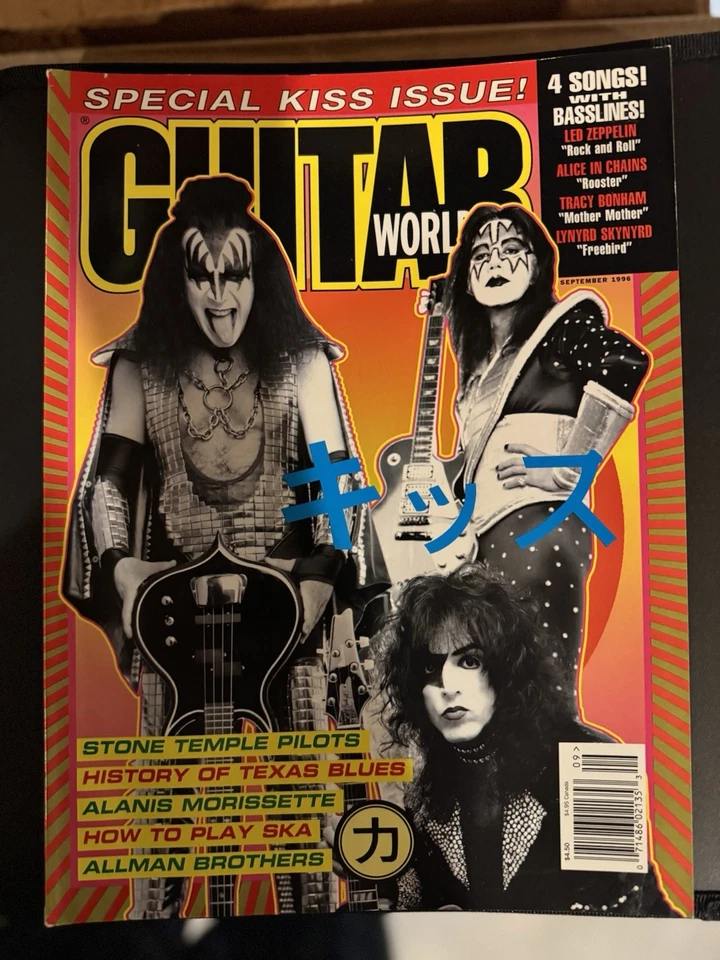 Guitar World Sep 1996 KISS Special Issue – Ace Frehley Tribute Collectible Mag Foto 1 de 1