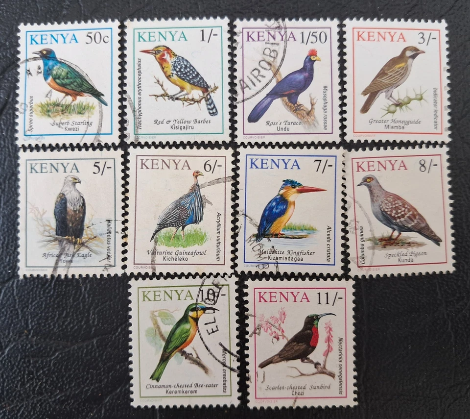 Kenya 1993 Bird Issues. Minus The 14, 50, 80, & 100/- Stamps.  Fine Used - image 1 of 1