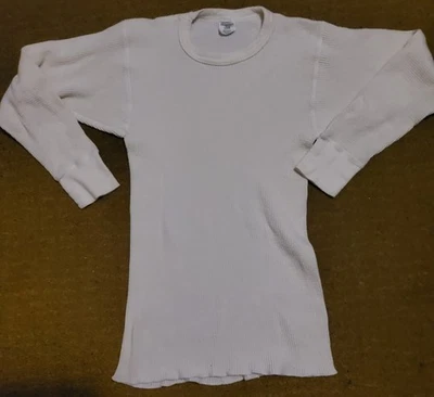 Vintage J.E. Camisa térmica Morgan totalmente natural 100 % algodón para hombre grande usada  Foto 1 de 4