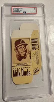 Milk Duds 1971 rara caja completa #2 Rico Carty calificado PSA 5 1970 ¡CAMPEÓN DE BATEO!! Foto 1 de 4