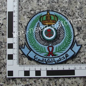 Royal Saudi Hawks Patch RIAT Saudi Air Force full embroidered Aufnäher - Picture 1 of 2