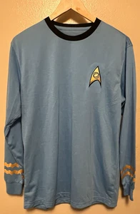 Star Trek The Original Series Spock blaue Uniform Kostüm Hemd TOS Herren Cosplay - Bild 1 von 6