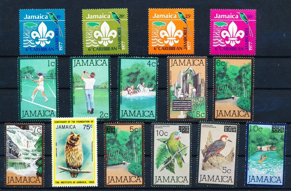 LS62212 Jamaica scouts jamboree birds fine lot MNH - Image 1 of 1