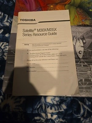 New Sealed Toshiba Satellite M30X/M35X Series Resource Guide  - Image 1 of 2