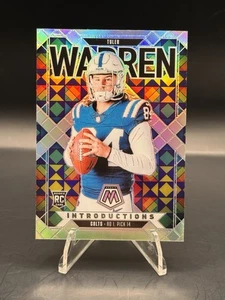 2025 Panini Mosaic Silver Prizm Tyler Warren Introductions Indianapolis Colts RC - Bild 1 von 2