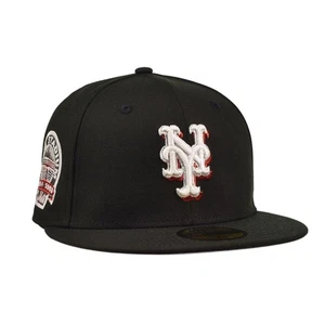 Gorra ajustada negra New Era New York Mets Shea Stadium 59Fifty para hombre - Imagen 1 de 5