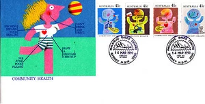 Community Health FDC 1990 - Centro de ventas filatélico de Sydney PMK - Imagen 1 de 1