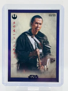 Chirrut Imwe 2025 Topps Star Wars Meiyo Japanese Celebration PURPLE FOIL /99 - Picture 1 of 2