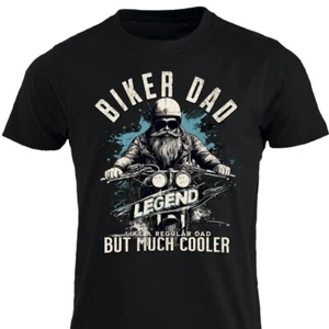 Camiseta Legend Biker Papá como papá regular pero mucho más fresca motocicleta Día del Padre - Imagen 1 de 13