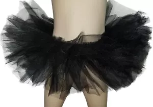 Ballet Tutu New Dance Costume 4 Layers Black 6" Stiff Net Fits Most Child to Med - Picture 1 of 5