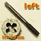 1set  HSS M7 &#215; 0.5 mm left Hand machines tap and die Threading Tool Metric set