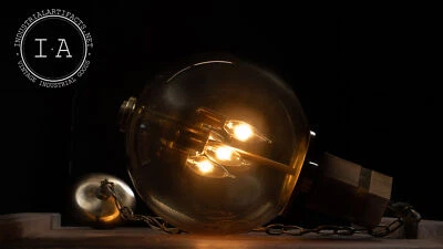 Mid Century Hanging Chandelier Globe Lamp - Image 1 of 4