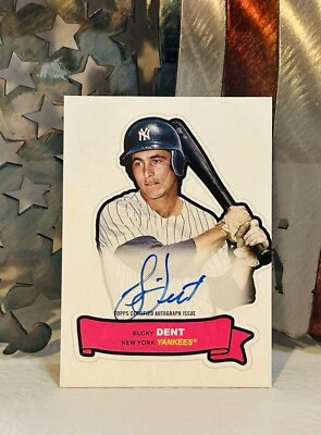 2024 Topps Archives ‘68 Action All-Stars (on-card) Auto #68AA-BD Bucky Dent NYY - Image 1 of 2