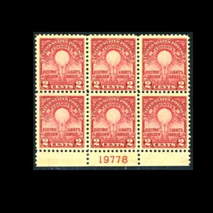 Sello de Estados Unidos emisiones regulares como nuevo OG y NH, VF S#654 pl. negro de 6 oficinas de correos frescas... - Imagen 1 de 1