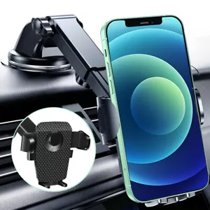 Universal Phone Car Holder Windshield Mount for iPhone 15 14 13 Samsung S24 S23+ - Picture 1 of 12