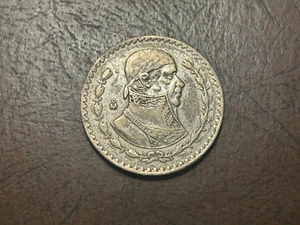 1963 Mexico Silver One Peso Circulated Coin - Picture 1 of 2