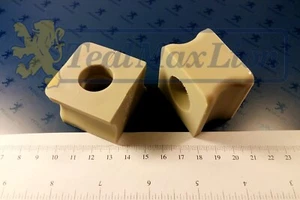 Jeu de 2 paliers de barre anti-devers AV 41x39 ⌀ 19 mm Peugeot 204 et 304 - Picture 1 of 3