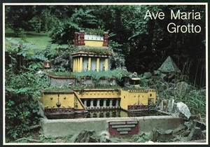 Hanging Gardens of Babylon, Ave Maria Grotto, Cullman, Alabama, UNP --POSTCARD - Picture 1 of 2