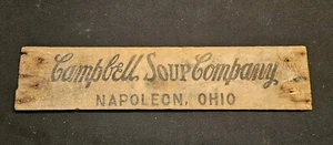 Vintage Campbell's Soup Company Wooden Advertising Box Shipping Crate Side 22" - Picture 1 of 3