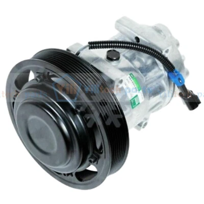 Compresor de aire acondicionado 12V 8PK SD7H15SHD 20721587 para Mack LEU MRU Volvo VAH VHD VNL Foto 1 de 2