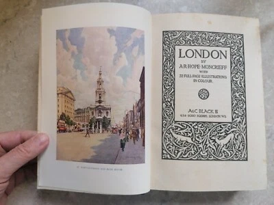 LONDON - MONCRIEFF 32 full page COLOUR  PLATES - A & C BLACK - 1929 - Image 1 of 4