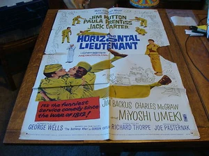 Vintage Movie Poster 1 sheet: HORIZONTAL LIEUTENAULT 1968 JIM BACKUS - Picture 1 of 7
