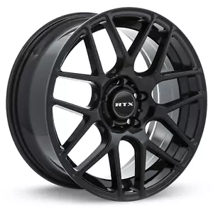 16 inch 16x6.5 RTX Envy Gloss Black wheel rim 5x4.5 5x114.3 +38 - Picture 1 of 1