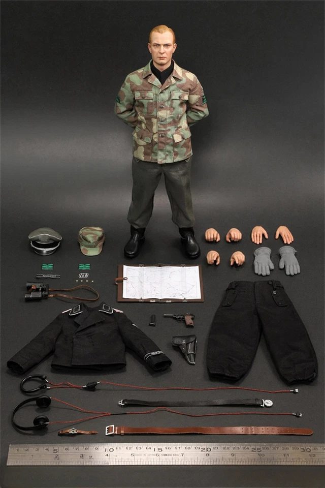 1/6 DID D80176 WWII Armored Commander Soldier Action Figure Box Set