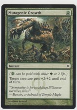Magic The Gathering MTG 1x MUTAGENIC GROWTH New Phyrexia Green Common NMINT