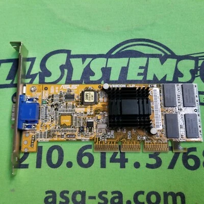 ASUS V800M-LP AGP NVIDA VIDEO CARD 32MB - HP 5185-8083 - Image 1 of 2
