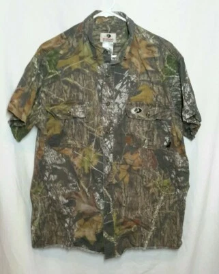 Mossy Oak Camouflage Shirt Men's Size Large  - Image 1 of 4