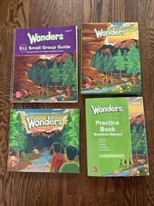 Wonders Grade 4 Textbook Practice ELL Backline writing reading Companion Lot - Picture 1 of 10