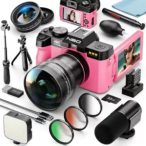 Digital Camera 4K 48MP with WiFi Wide-Angle&Macro Lens 32GB TF for Photography - Picture 1 of 11