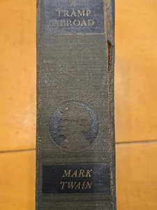 A Tramp Abroad Mark Twain Book 1921 Antique Hard Back Print in USA - Picture 1 of 10