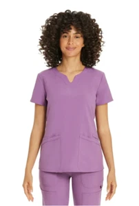 SCRUBSTAR STRETCH V-NECK ETHICAL FABRIC WOMEN'S SCRUB TOP - Size - M - Picture 1 of 8
