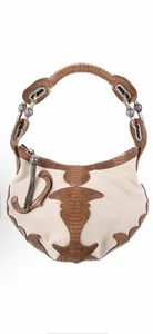 Jimmy Choo Hobo Bag With Python Trims - Picture 1 of 6