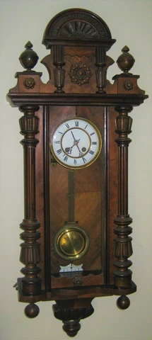Antique Kienzle German Vienna Regulator clock, runs and chimes, 15 day movement Cover