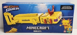Nerf Super Soaker Minecraft Wasser Blaster - Axolotl Mob Design - Neu in Box - Bild 1 von 6