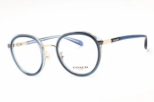 COACH HC5162 9435 Eyeglasses Transparent Blue Light Gold Frame 50mm - Picture 1 of 4
