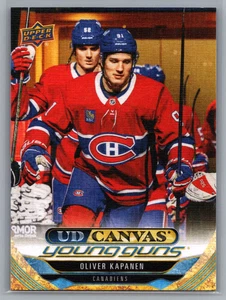 024-25 Upper Deck Series 2 UD Canvas Young Guns Oliver Kapanen Rookie (RC) - Photo 1/2