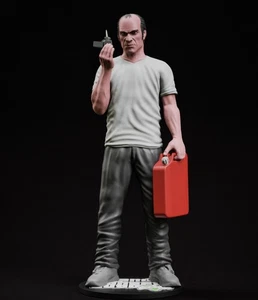 Trevor Philips Figure Tribute GTA 5 Grand Theft Auto V 23cm Resin Hand Painted - Picture 1 of 11