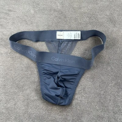 Calvin Klein CK Hombre Gris Esculpido Encaje Tanga Ropa Interior Talla S M L XL Foto 1 de 4