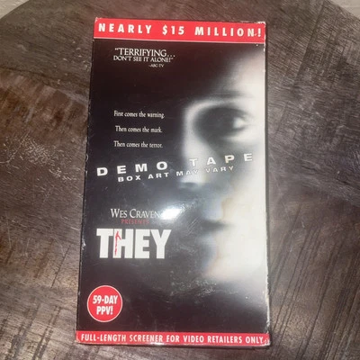 Wes Craven presents They Horror VHS Video Tape 2002 DEMO TAPE! - Image 1 of 4