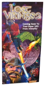 Nintendo Power Lost Vikings 2 (1997) Super NES Video Game Pull-Out Poster - Picture 1 of 3