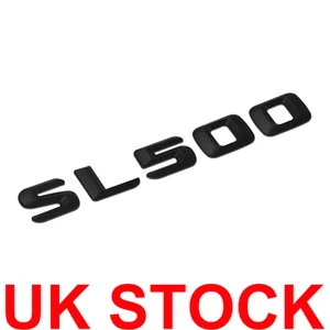 Matte Black Rear Trunk Letters 3D Styling Badges AMGs for SL 500 Class UK STOCK - Picture 1 of 5
