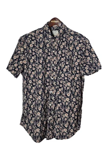 J Crew Camicia Uomo Media Floreale Lavaggio Segreto Classico Cotone Organico Elasticizzato - Foto 1 di 9