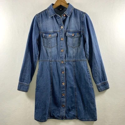 Frye Womens Button Jean Denim Dress Small Cowgirl Festival Western Heritage - Image 1 of 4