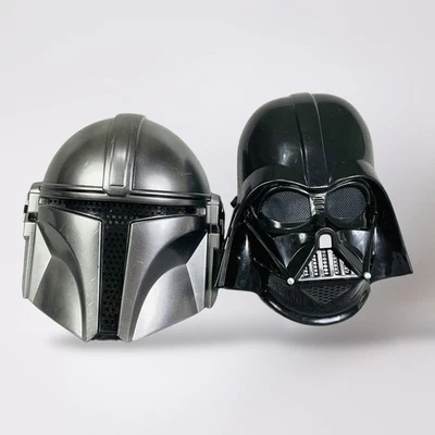 Star Wars Mandalorian and Darth Vader Half Masks Halloween Costume Adult - Image 1 of 4